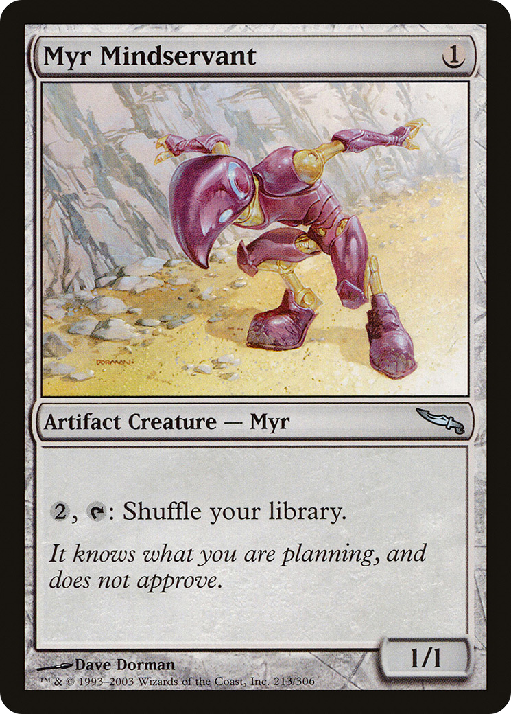 Image of Myr Mindservant (MRD-213) - Mirrodin