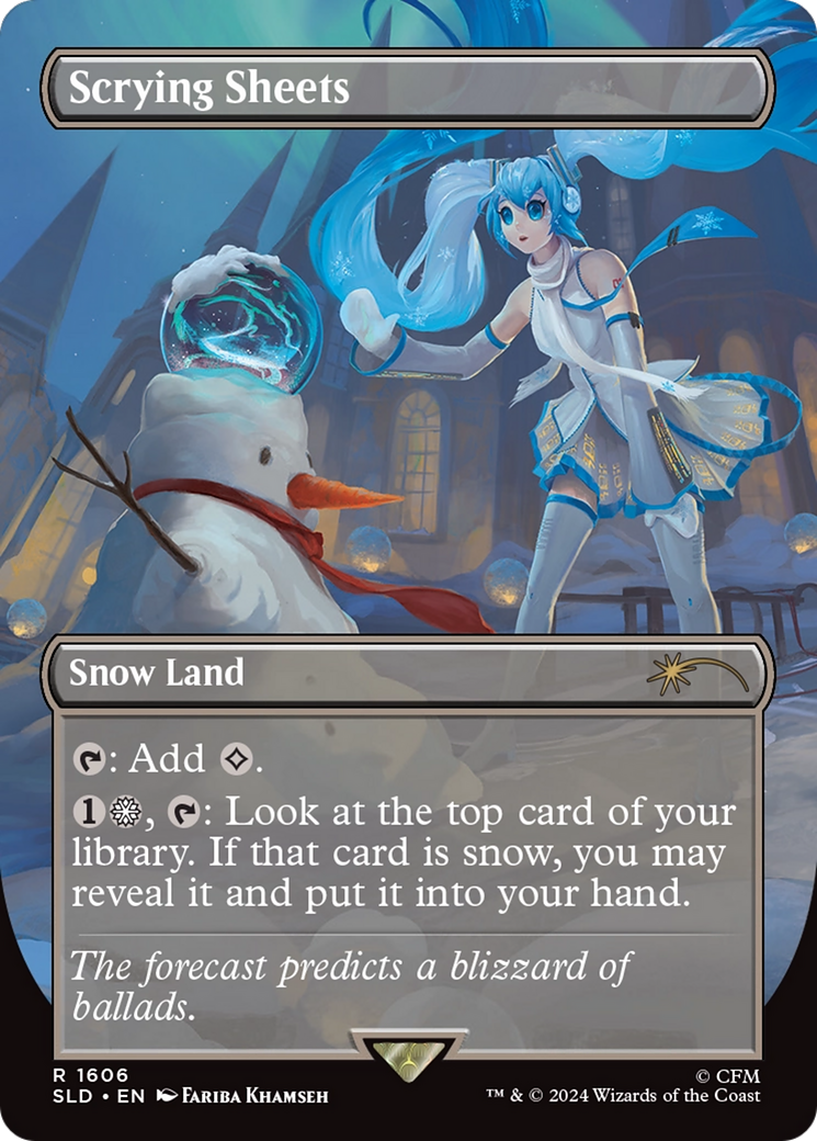 Image of Scrying Sheets (SLD-1606) - Secret Lair Drop (Borderless) Foil