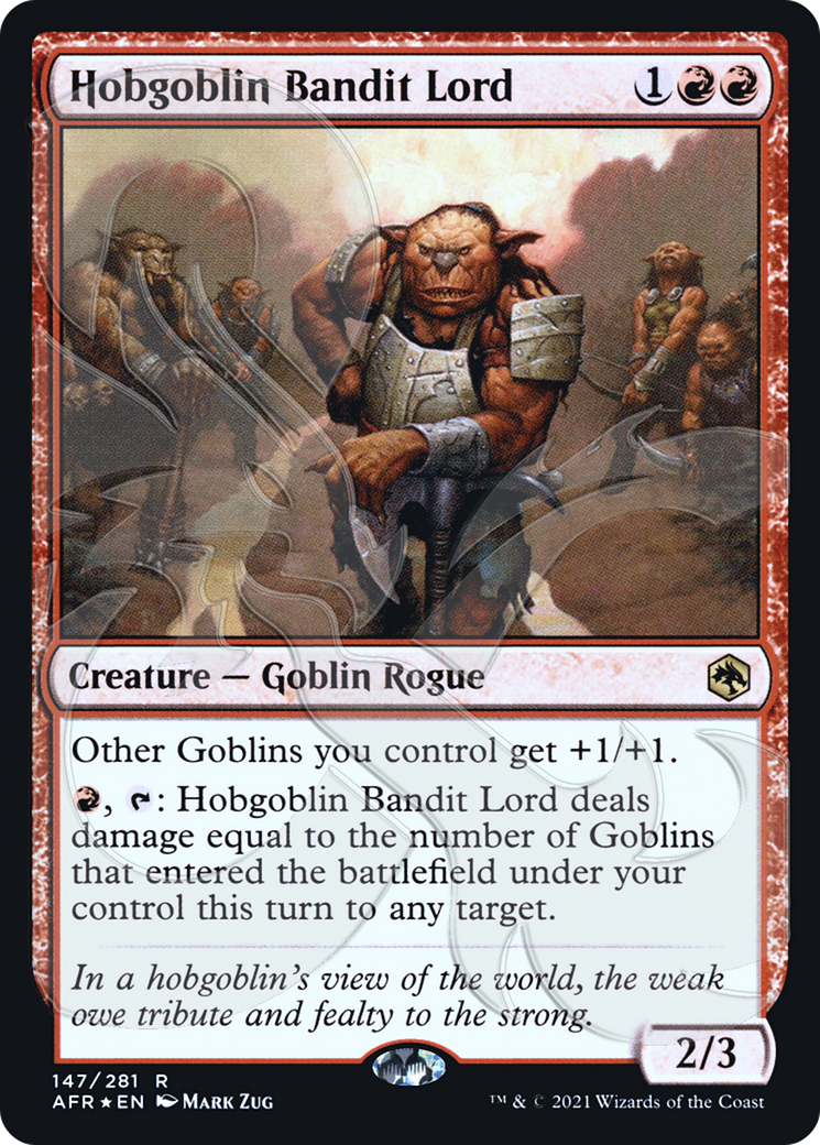 Image of Hobgoblin Bandit Lord (AFR&-147) - Adventures in the Forgotten Realms Promos Foil