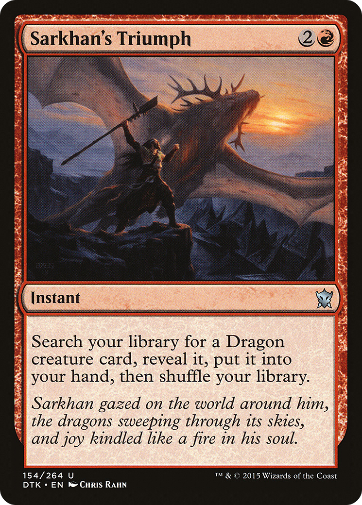 Image of Sarkhan's Triumph (DTK-154) - Dragons of Tarkir