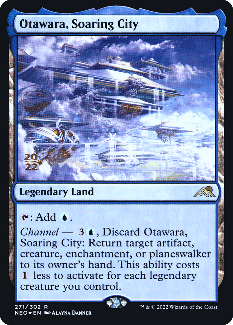 Image of Otawara, Soaring City (PRE-271) - Kamigawa: Neon Dynasty Promos Foil