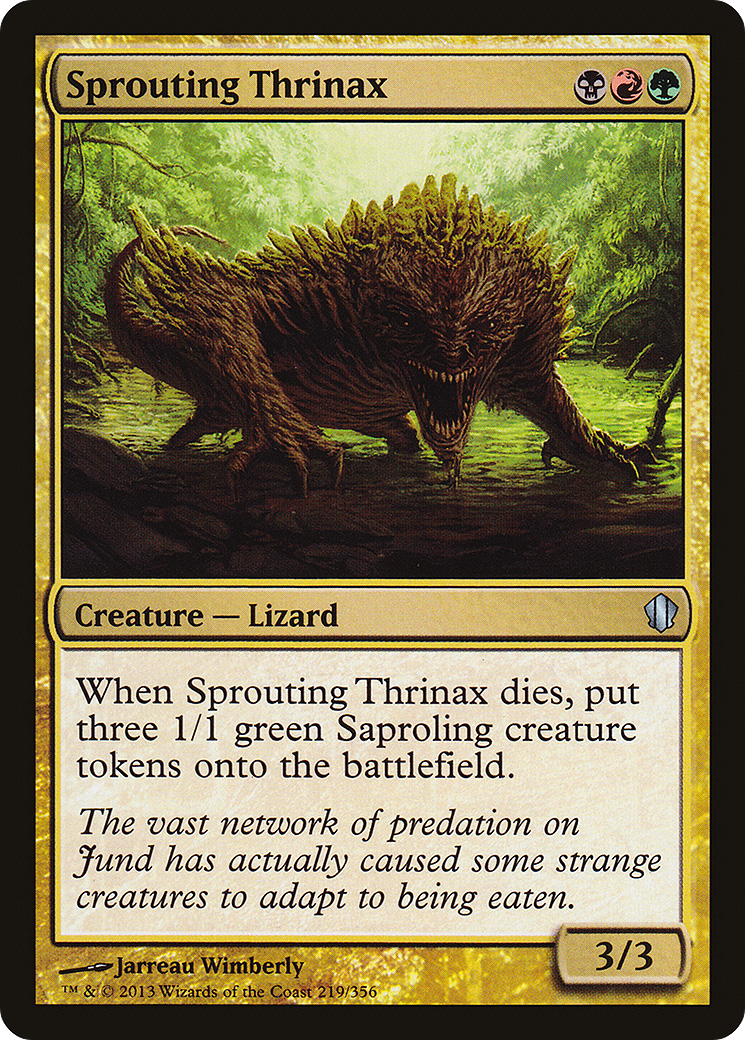 Image of Sprouting Thrinax (C13-219) - Commander 2013