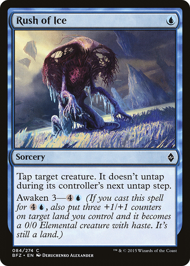 Image of Rush of Ice (BFZ-084) - Battle for Zendikar Foil
