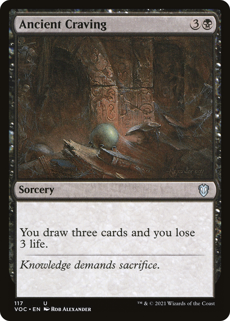 Image of Ancient Craving (VOC-117) - Crimson Vow Commander