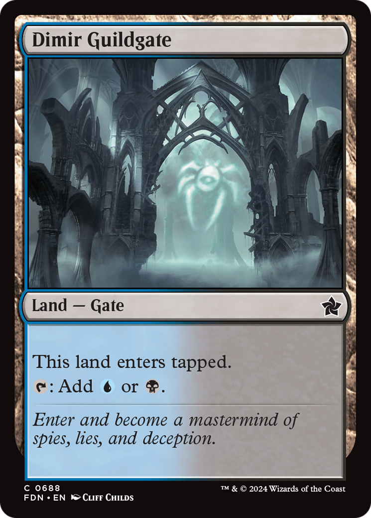 Image of Dimir Guildgate (FDN-688) - Foundations