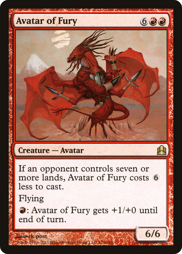 Image of Avatar of Fury (CMD-110) - Commander 2011