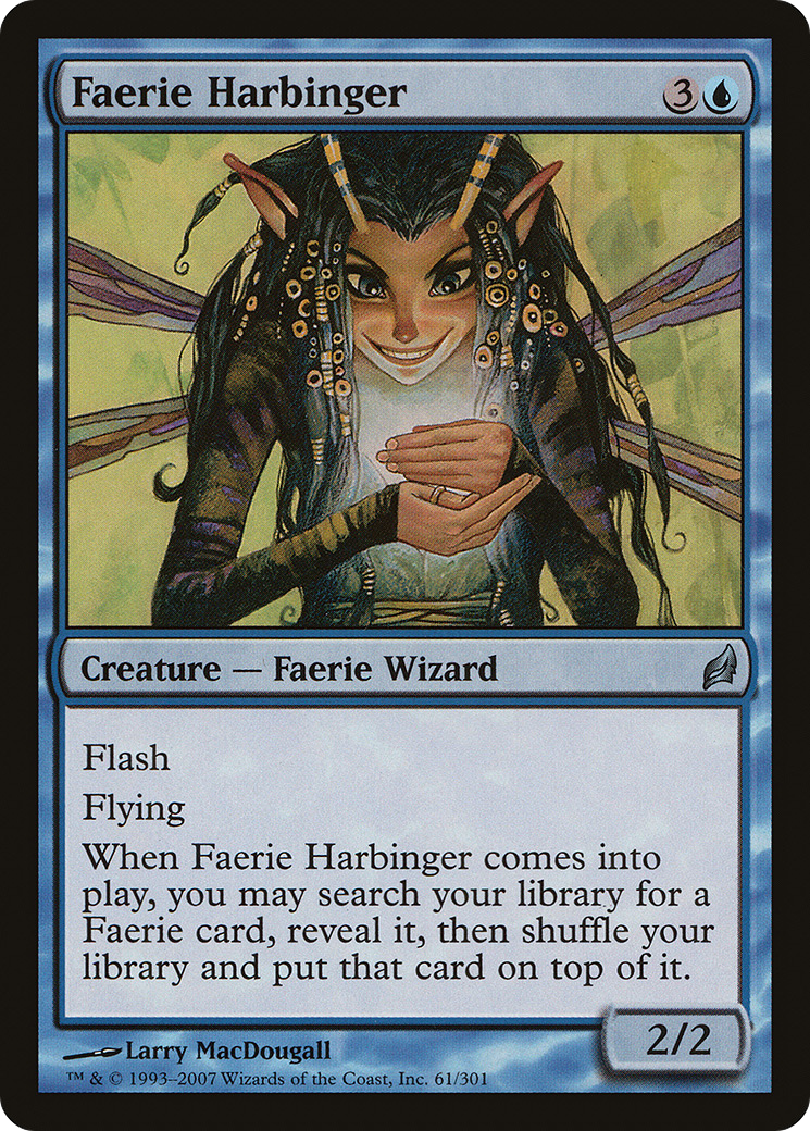 Image of Faerie Harbinger (LRW-061) - Lorwyn Foil