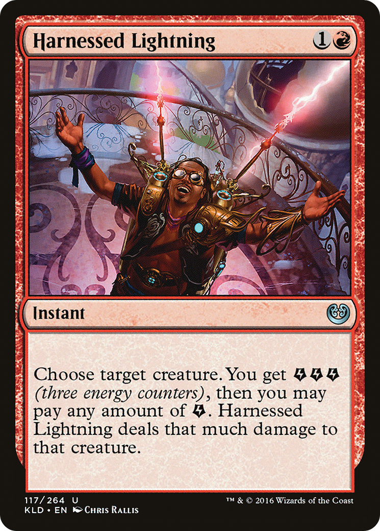 Image of Harnessed Lightning (KLD-117) - Kaladesh Foil