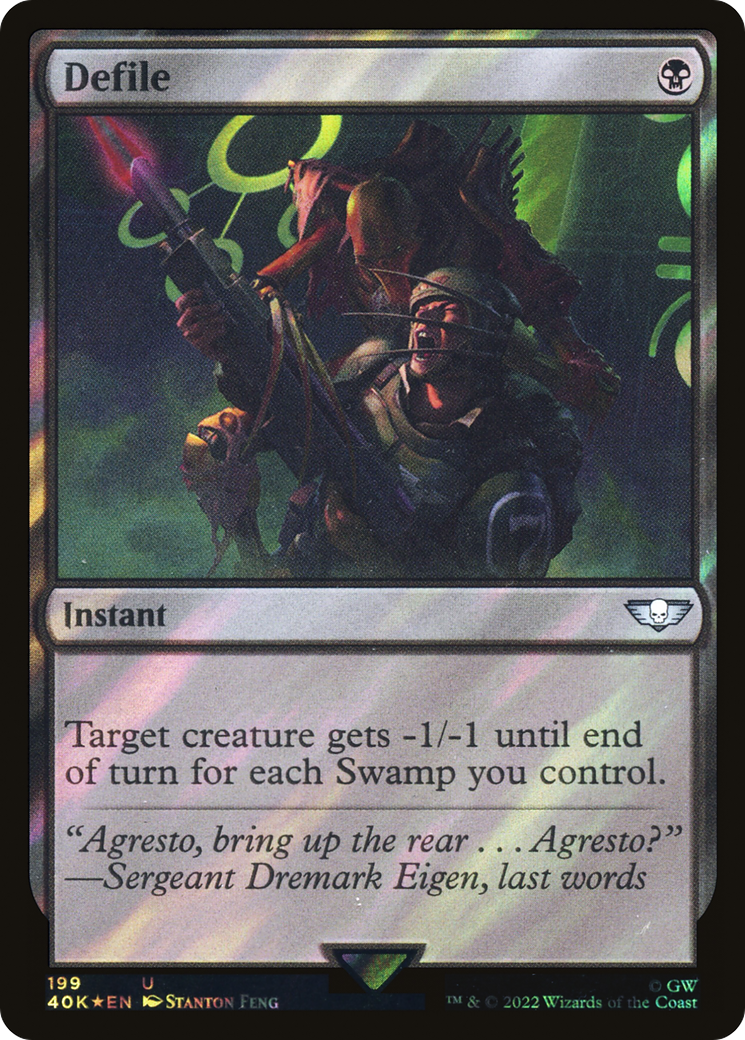 Image of Defile (Surge Foil) (40K-199) - Warhammer 40,000 Commander Foil