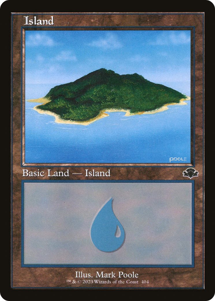 Image of Island (404) (Retro Frame) (DMR-404) - Dominaria Remastered Foil