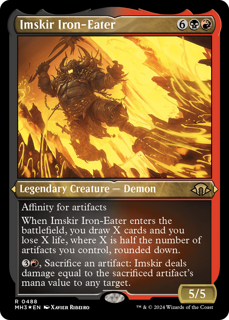 Image of Imskir Iron-Eater (Foil Etched) (MH3-488) - Modern Horizons 3 Foil
