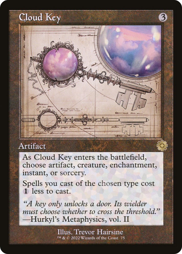 Image of Cloud Key (Schematic) (BRR-075) - The Brothers' War Retro Artifacts