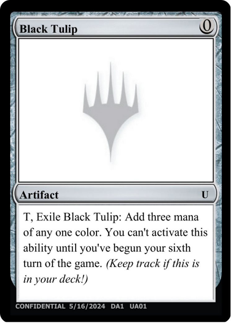 Image of Black Tulip (UNK-UA01A) - Unknown Event