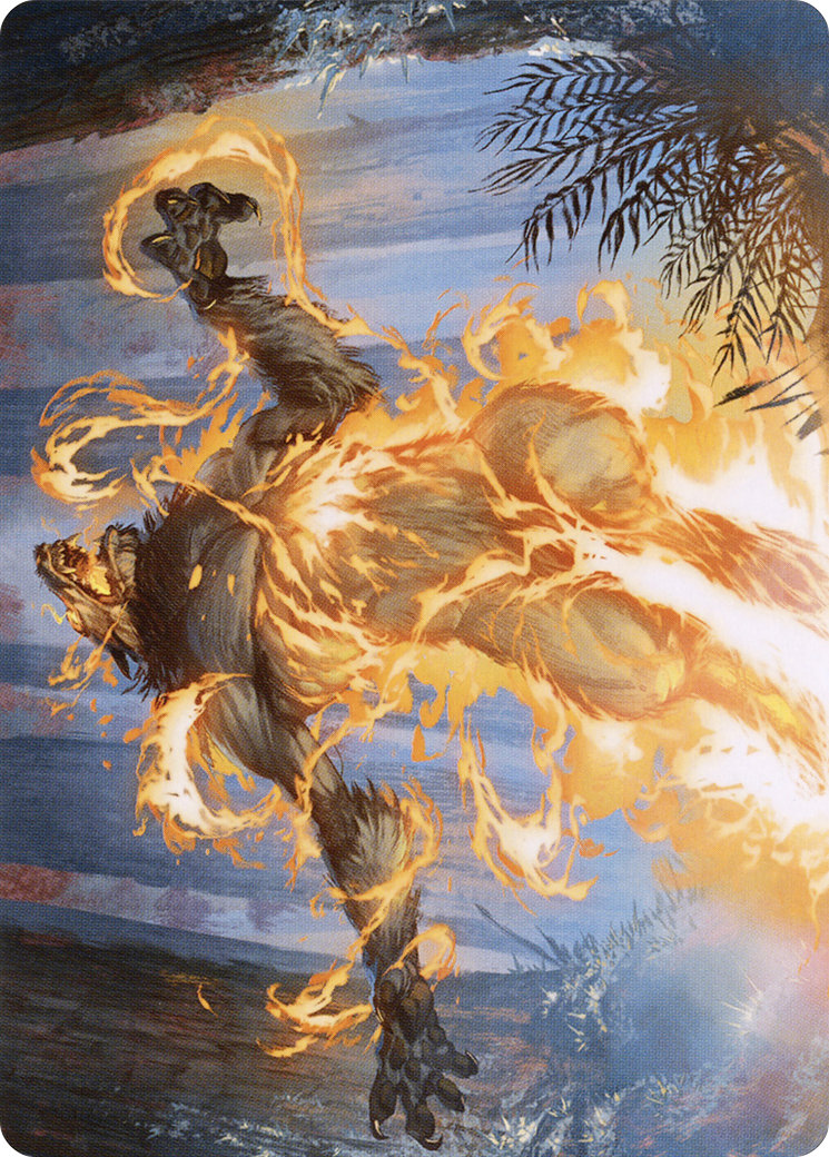 Image of Burn the Accursed // Burn the Accursed (AMID-042) - Midnight Hunt Art Series (Borderless)