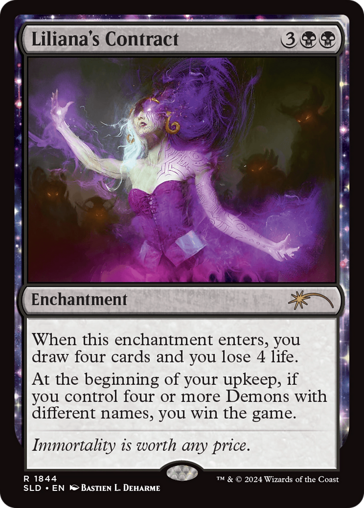 Image of Liliana's Contract (SLD-1844) - Secret Lair Drop: (enchantment)