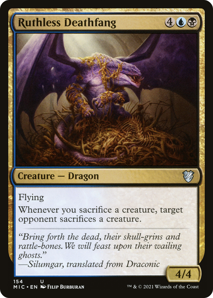 Image of Ruthless Deathfang (MIC-154) - Midnight Hunt Commander