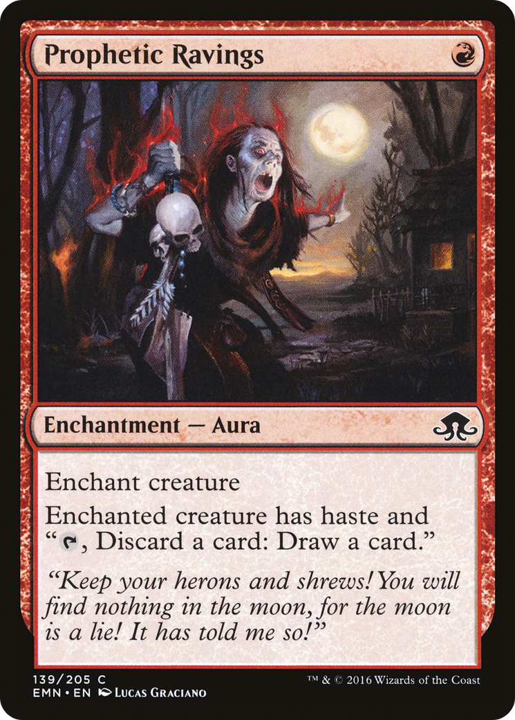Image of Prophetic Ravings (EMN-139) - Eldritch Moon Foil