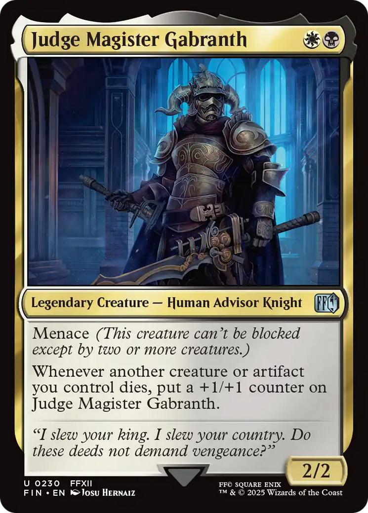 Image of Judge Magister Gabranth (FIN-230) - FINAL FANTASY