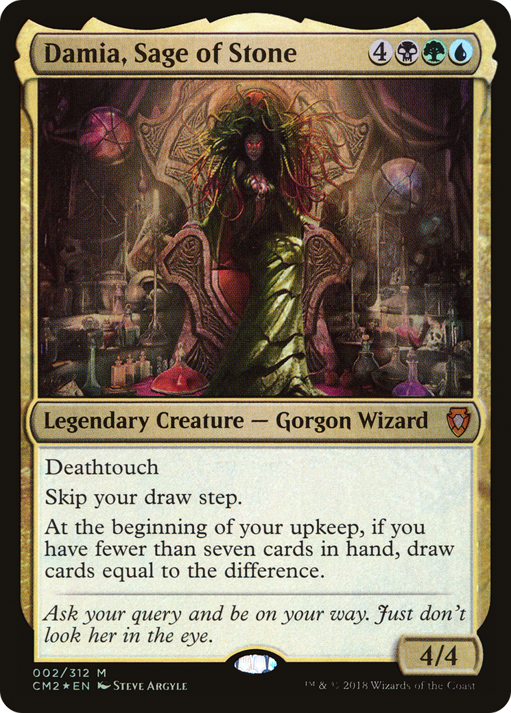 Image of Damia, Sage of Stone (CM2-002) - Commander Anthology Volume II Foil