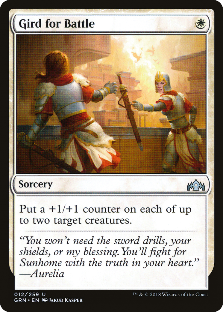 Image of Gird for Battle (GRN-012) - Guilds of Ravnica Foil