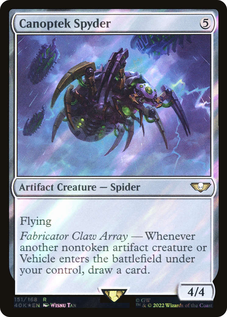 Image of Canoptek Spyder (Surge Foil) (40K-151) - Warhammer 40,000 Commander Foil