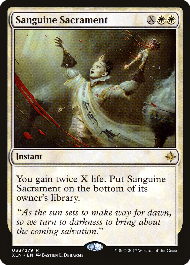 Image of Sanguine Sacrament (XLN-033) - Ixalan Foil