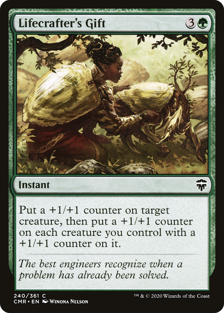 Image of Lifecrafter's Gift (CMR-240) - Commander Legends Foil