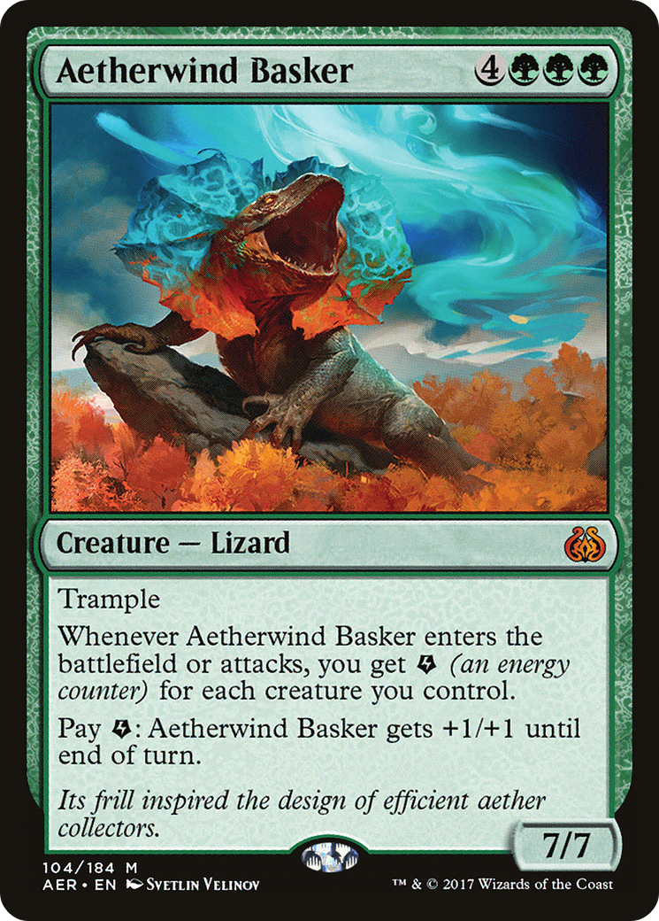 Image of Aetherwind Basker (AER-104) - Aether Revolt Foil