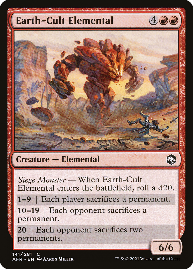 Image of Earth-Cult Elemental (AFR-141) - Adventures in the Forgotten Realms