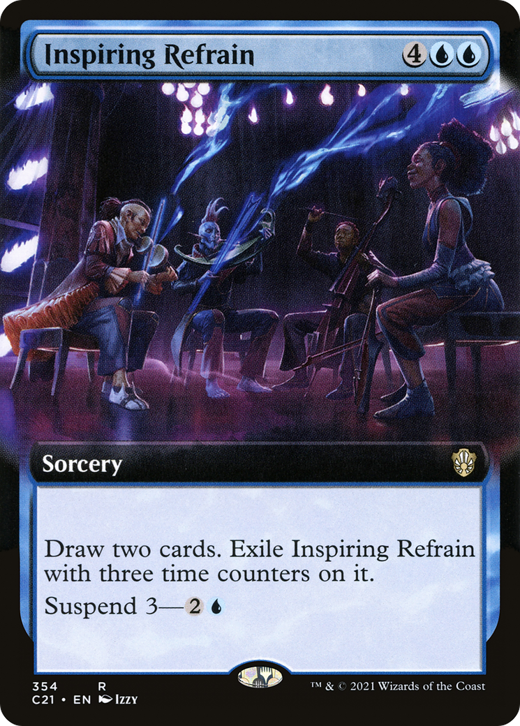 Image of Inspiring Refrain (Extended Art) (C21-354) - Commander 2021: (Extended Art)