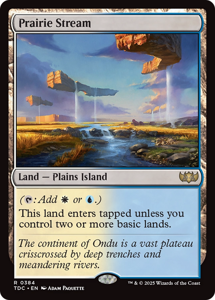 Image of Prairie Stream (TDC-384) - Commander: Tarkir: Dragonstorm