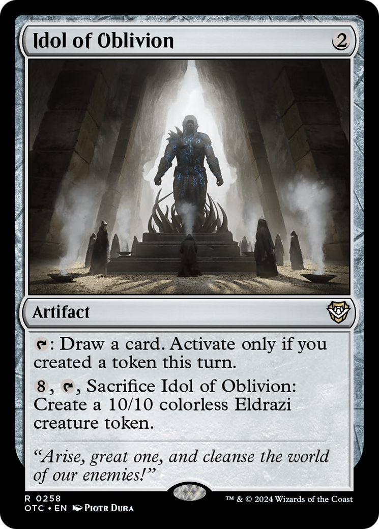 Image of Idol of Oblivion (OTC-258) - Outlaws of Thunder Junction Commander