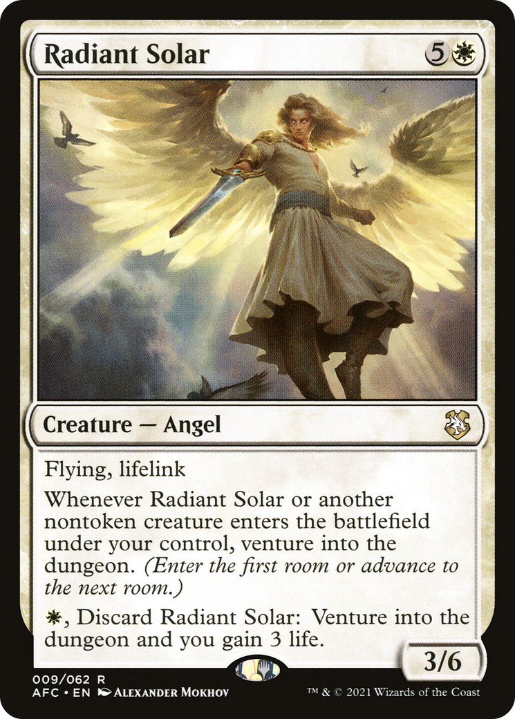 Image of Radiant Solar (AFC-009) - Forgotten Realms Commander