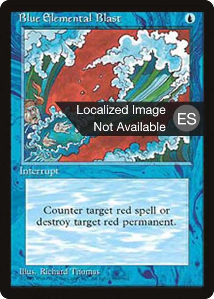 Image of Blue Elemental Blast (4BB-) - Fourth Edition Foreign Black Border