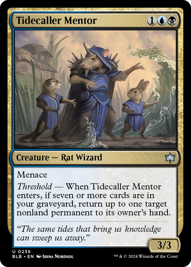 Image of Tidecaller Mentor (BLB-236) - Bloomburrow