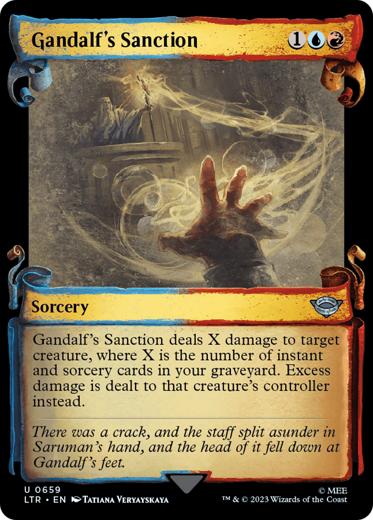 Image of Gandalf's Sanction (Showcase Scrolls) (LTR-659) - The Lord of the Rings: Tales of Middle-earth: (Showcase) Foil