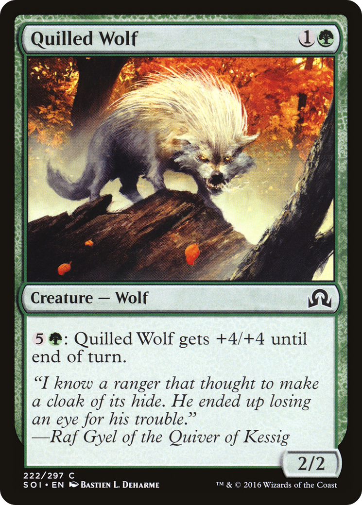 Image of Quilled Wolf (SOI-222) - Shadows over Innistrad