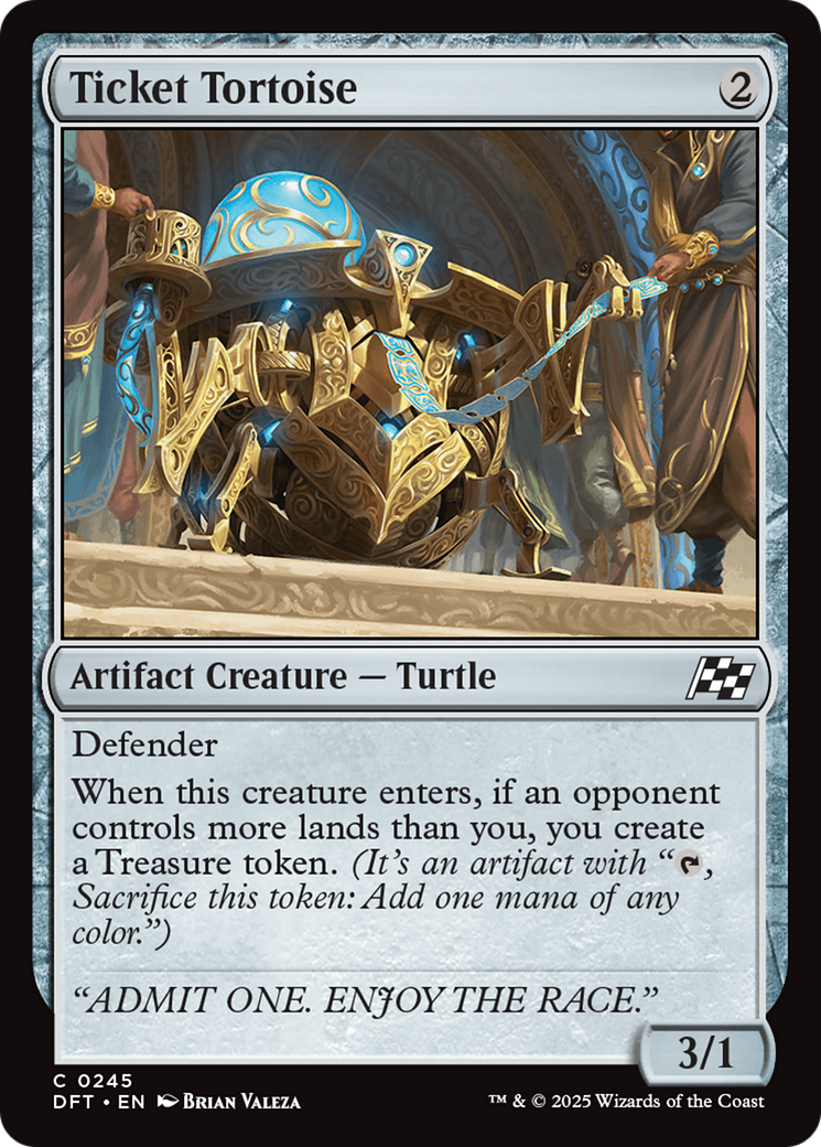 Image of Ticket Tortoise (DFT-245) - Aetherdrift