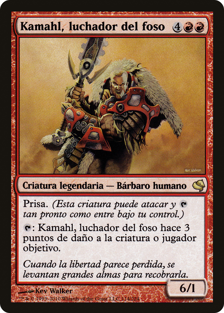 Image of Kamahl, Pit Fighter (Spanish) - 