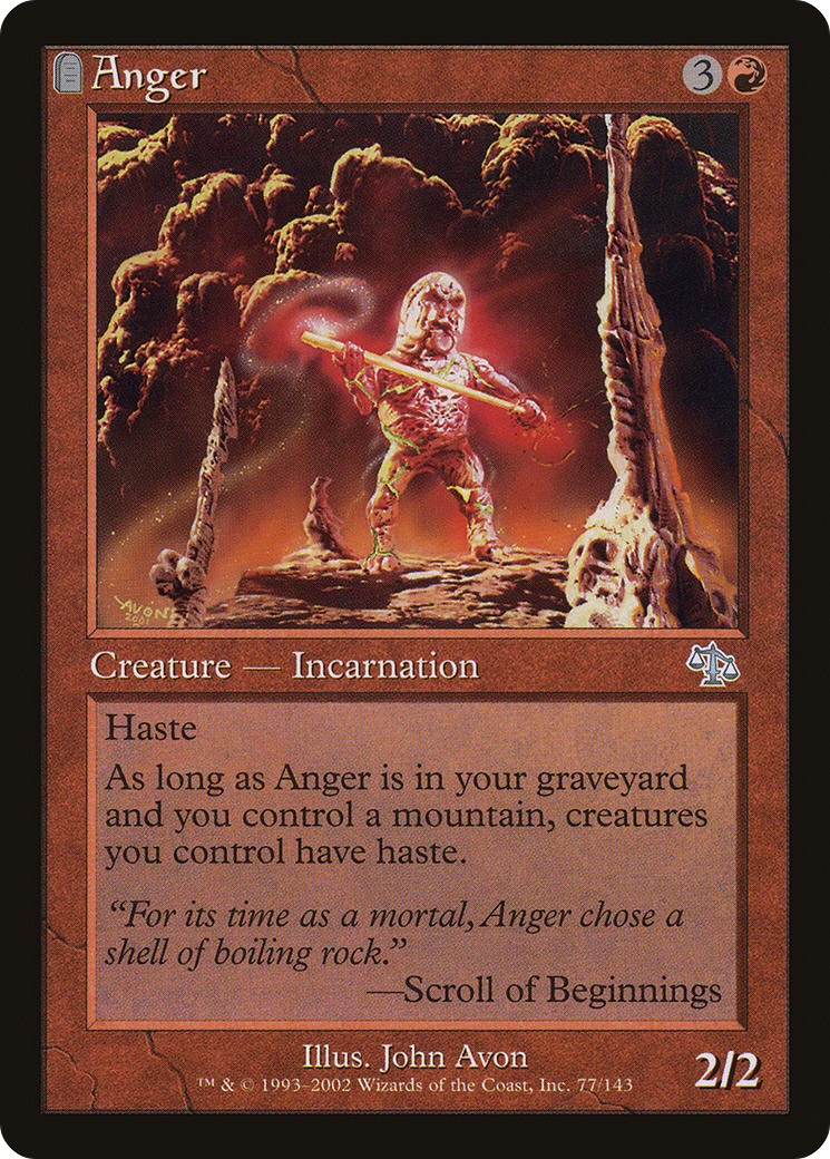 Image of Anger (JUD-077) - Judgment: (tombstone)