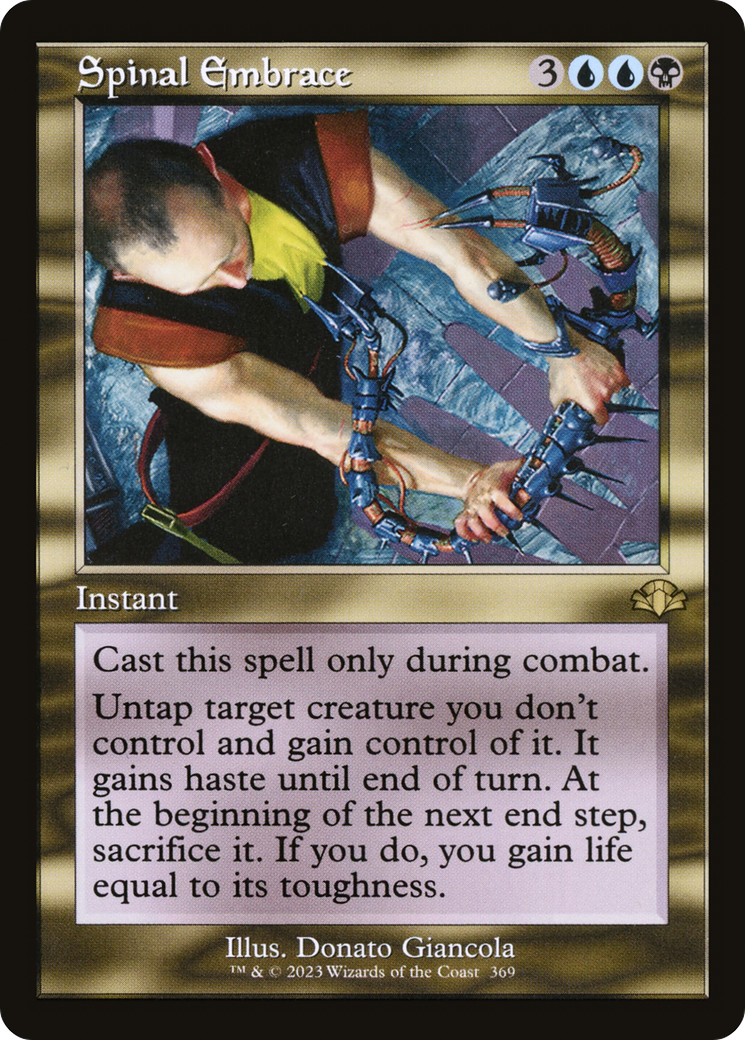 Image of Spinal Embrace (Retro Frame) (DMR-369) - Dominaria Remastered