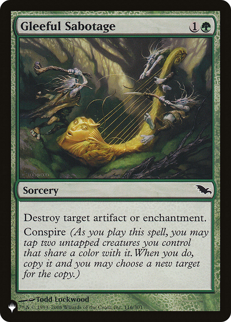Image of Gleeful Sabotage (PLST-SHM-116) - The List