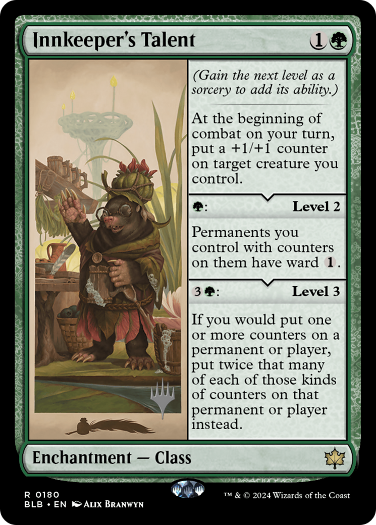 Image of Innkeeper's Talent (PPBLB-180) - Bloomburrow Promos