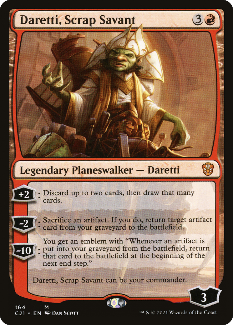 Image of Daretti, Scrap Savant (C21-164) - Commander 2021