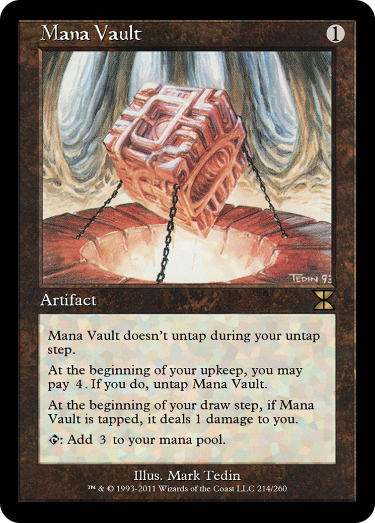 Image of Mana Vault (ME4-214) - Masters Edition IV Foil