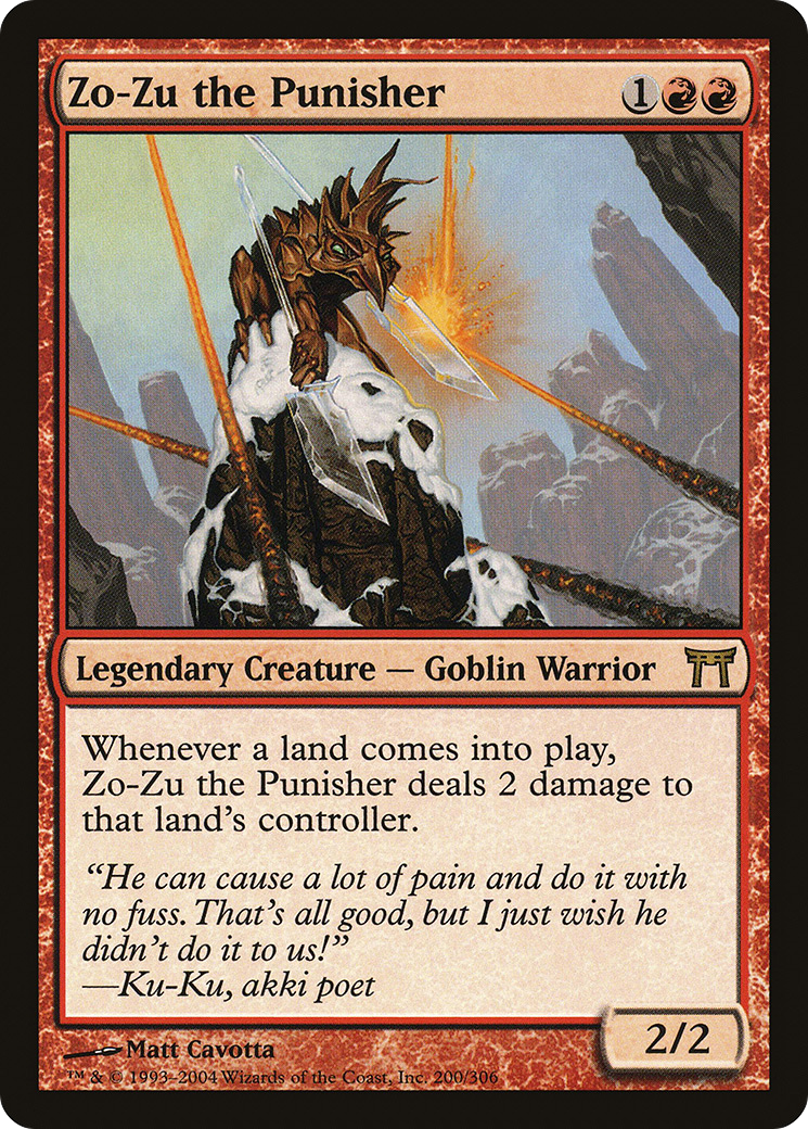 Image of Zo-Zu the Punisher (CHK-200) - Champions of Kamigawa