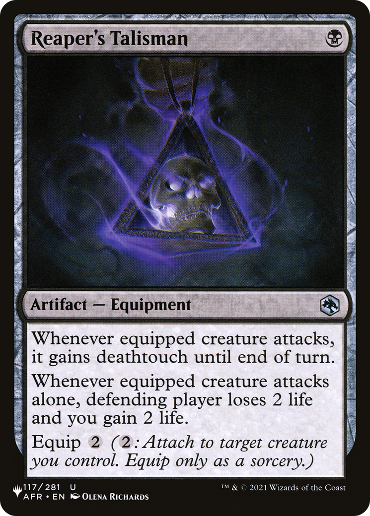 Image of Reaper's Talisman (LIST-AFR-117) - The List