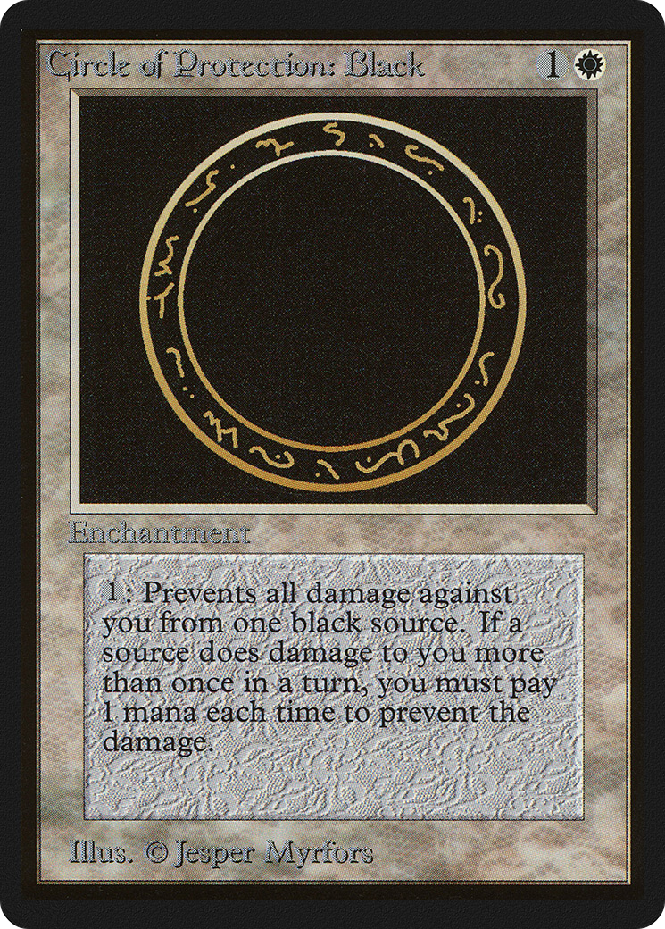 Image of Circle of Protection: Black (LEB-) - Limited Edition Beta