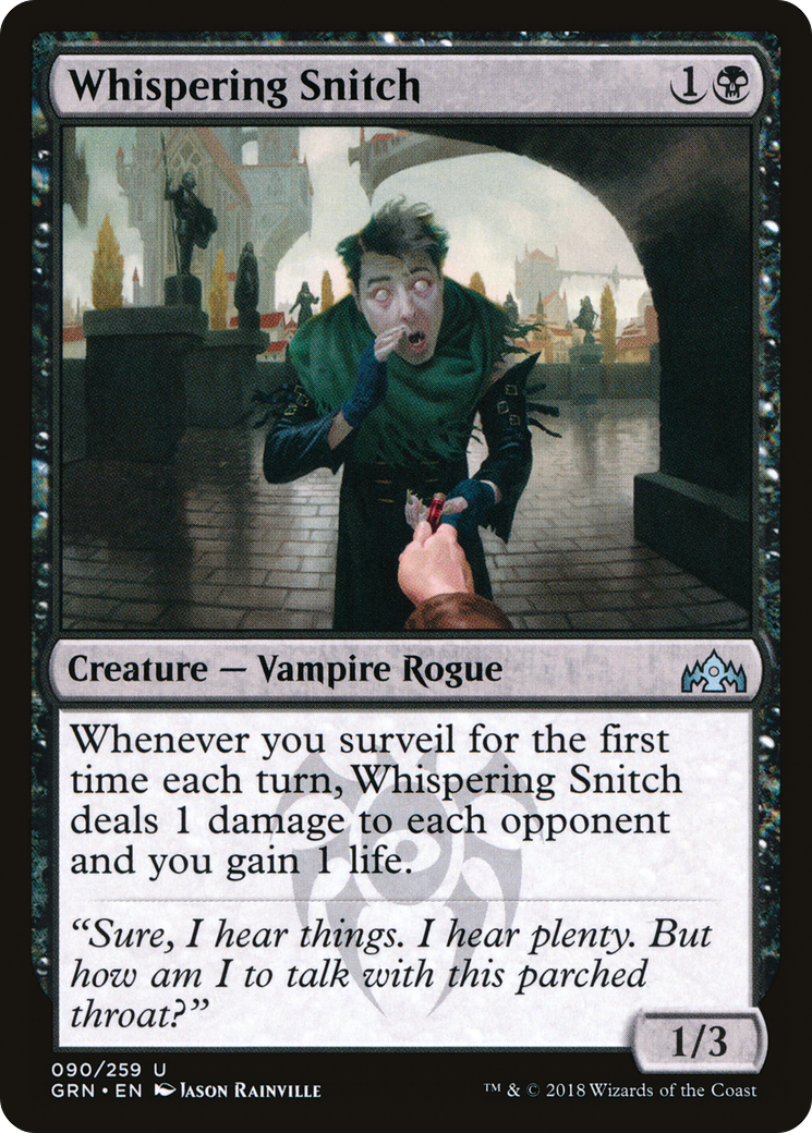 Image of Whispering Snitch (GRN-090) - Guilds of Ravnica Foil