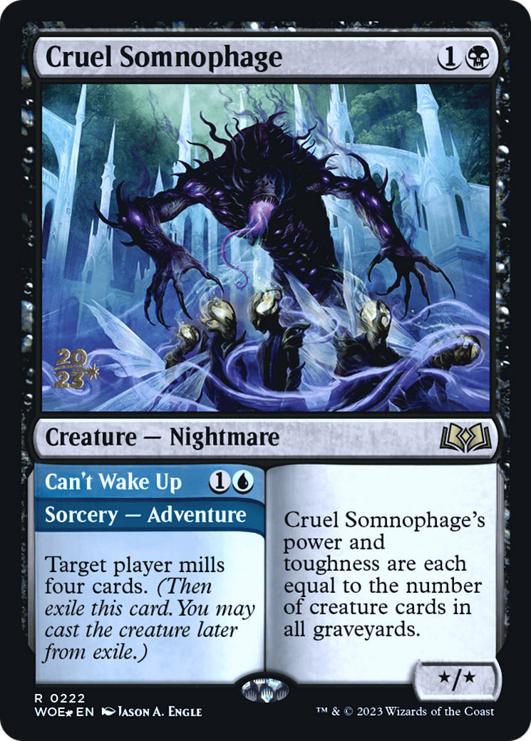 Image of Cruel Somnophage (PRE-222) - Wilds of Eldraine Promos Foil
